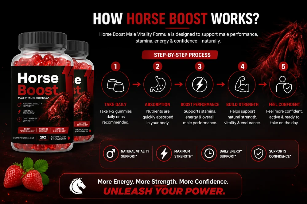 HorseBoost men's vitality gummies